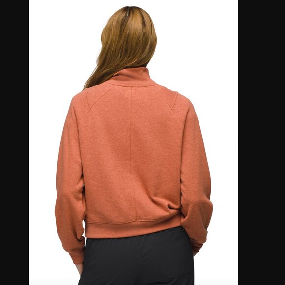 prAna Cozy Up Pullover in Terracotta Heather | Size M - Picture 2 of 8